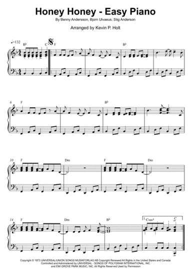 Honey, Honey (arr. Kevin P. Holt)