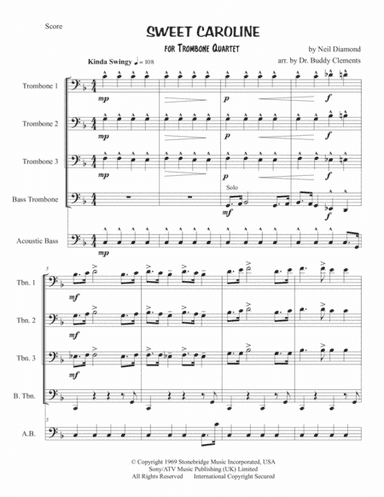 Sweet Caroline (arr. Dr. Buddy Clements)