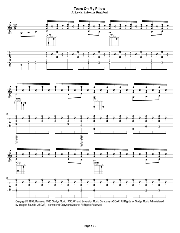 Tears On My Pillow (arr. Steven King)