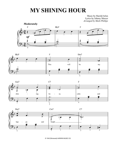 My Shining Hour (arr. Mark Phillips)