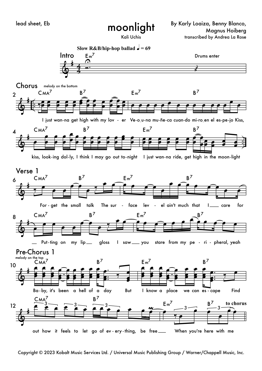 Moonlight (arr. Andrea La Rose)