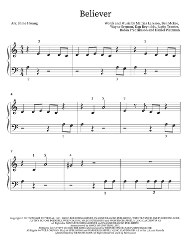 Believer (arr. Shine Hwang)