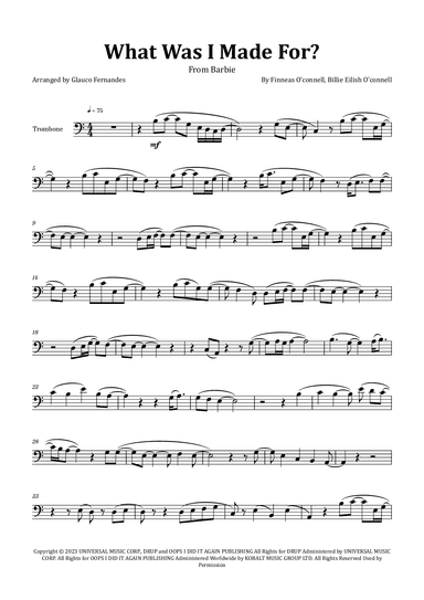 What Was I Made For? (arr. Glauco Fernandes)