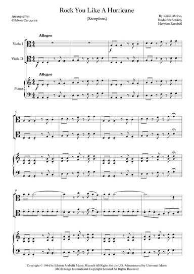 Rock You Like A Hurricane (arr. Gildson Cerqueira)