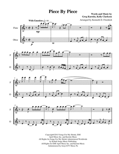 Piece By Piece (arr. Kenneth D. Friedrich)
