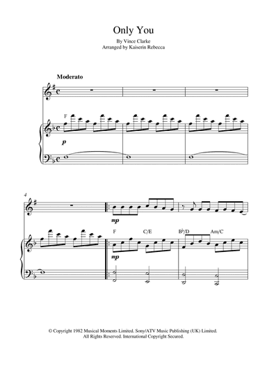 Only You (arr. Kaiserin Rebecca)