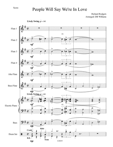 People Will Say We're In Love (arr. DB Williams)