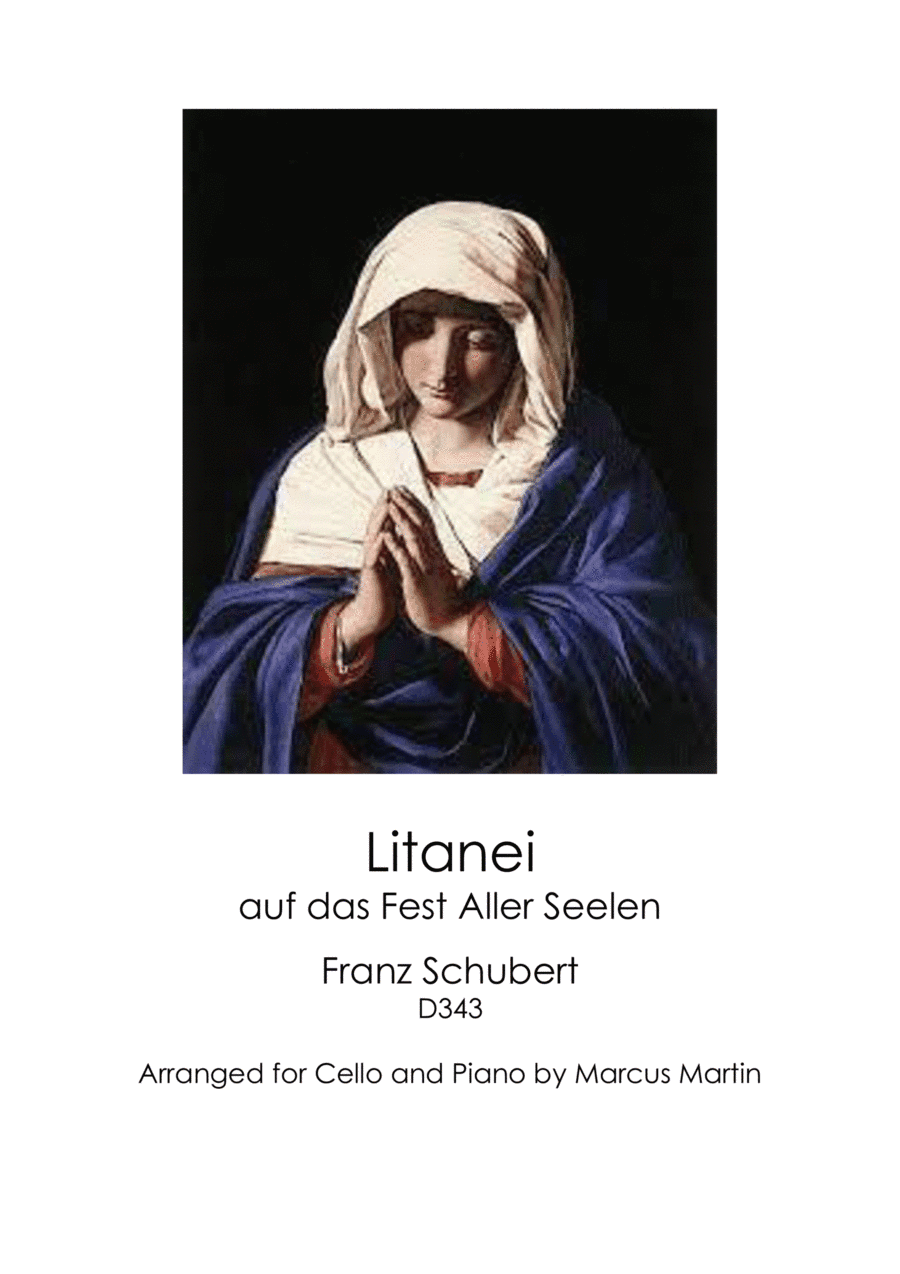 Litany by Schubert arranged for Cello and Piano (arr. Marcus Martin)