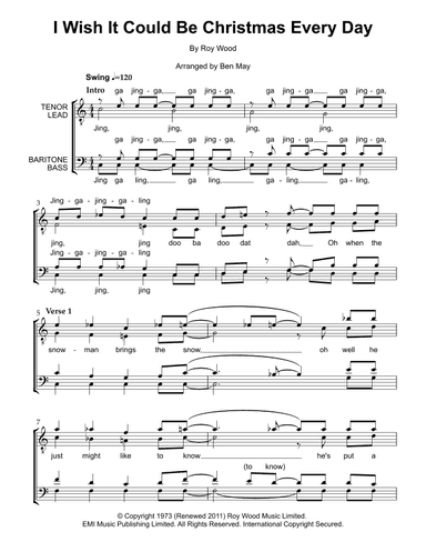 I Wish It Could Be Christmas Every Day (arr. Ben May)