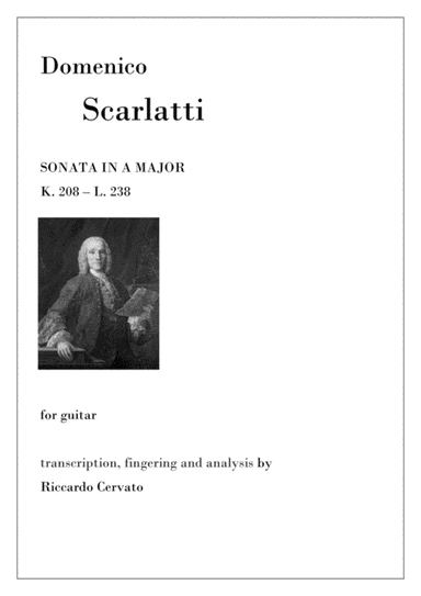 Sonata in A major K. 208 (arr. Riccardo Cervato)