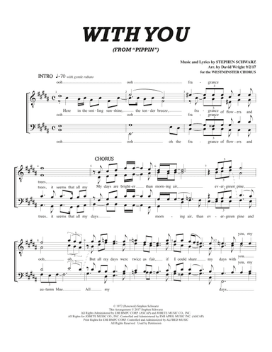 With You (arr. David Wright)
