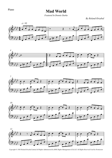 Mad World (arr. Wesley S. SIlva)