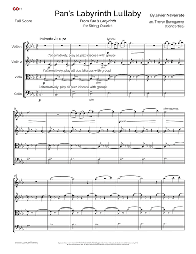 Pan's Labyrinth Lullaby (arr. Concertize)