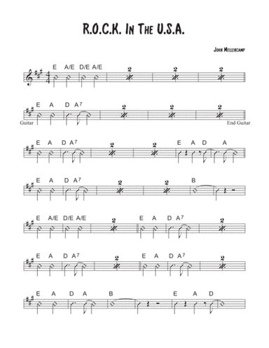 R.o.c.k. In The Usa (arr. David M Fagnant)