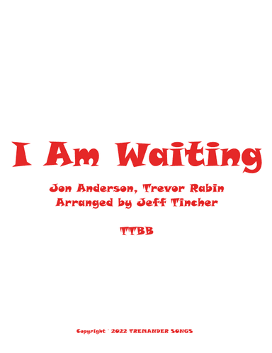 I Am Waiting (arr. Jeff Tincher)