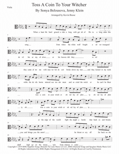 Toss A Coin To Your Witcher (arr. Kevin Busse)