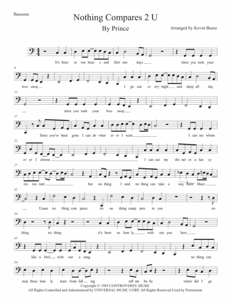 Nothing Compares 2 U (arr. Kevin Busse)