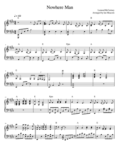 Nowhere Man (arr. Ian Meacom)