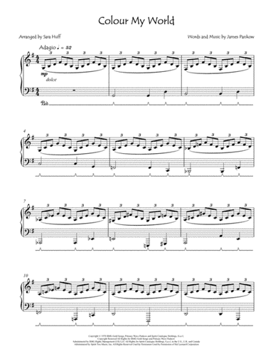 Colour My World (arr. Sara Huff)