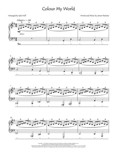 Colour My World (arr. Sara Huff)