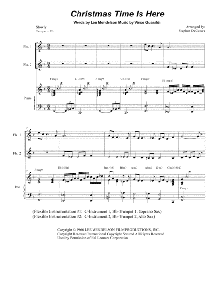 Christmas Time Is Here (arr. Stephen DeCesare)