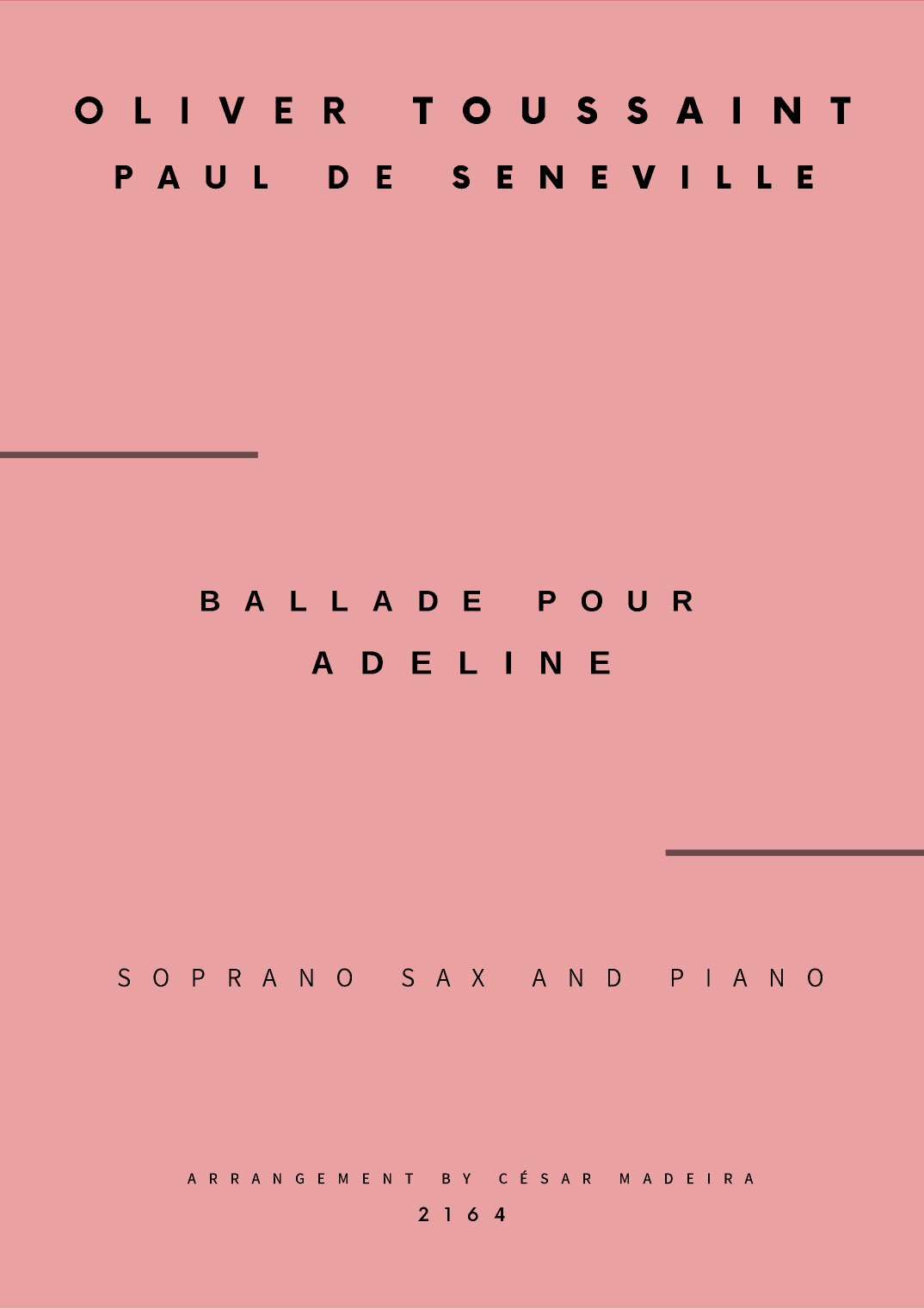 Ballade Pour Adeline (arr. César Madeira)