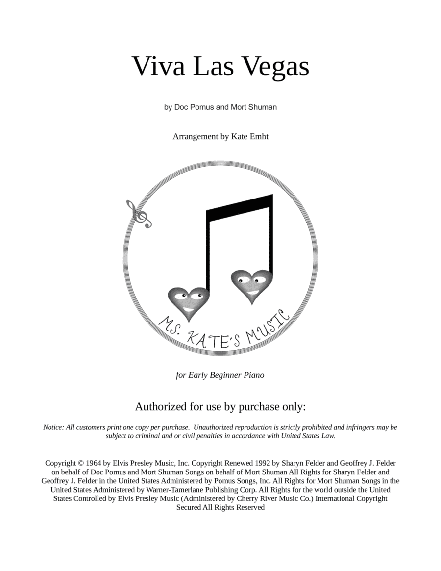 Viva Las Vegas (arr. Kate Emht)