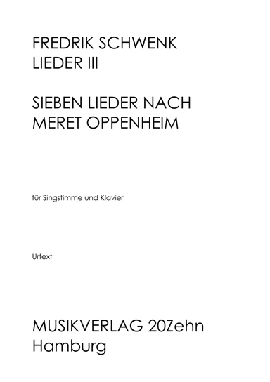 Lieder nach Meret Oppenheim