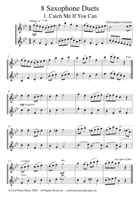 Eight Saxophone Duets