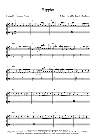 Happier (arr. Fernando Pereira)