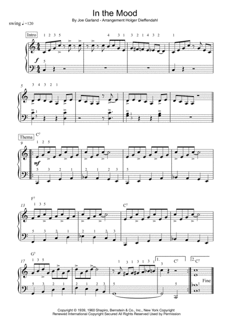 In The Mood (arr. Holger Dieffendahl)