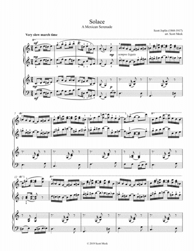 Solace (piano 4-hands) (arr. Scott Meek)