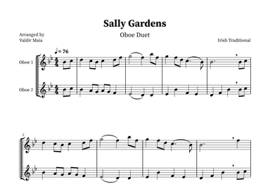 Sally Gardens - Oboe Duet (arr. Valdir Maia)