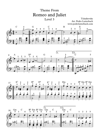 Romeo and Juliet Theme (arr. Pedro Lutterbach)