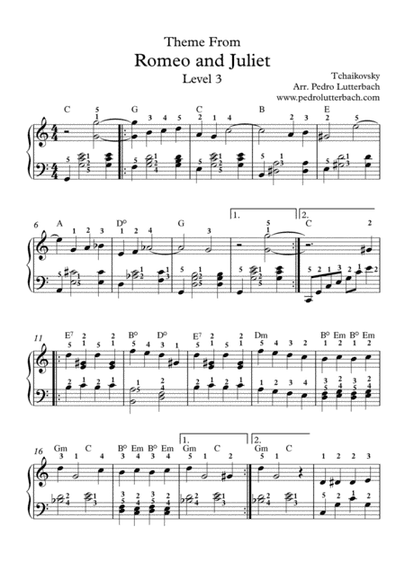 Romeo and Juliet Theme (arr. Pedro Lutterbach)