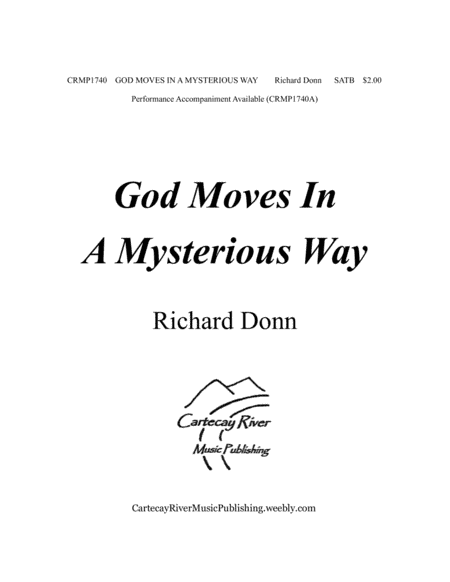 GOD MOVES IN A MYSTERIOUS WAY (SAB)