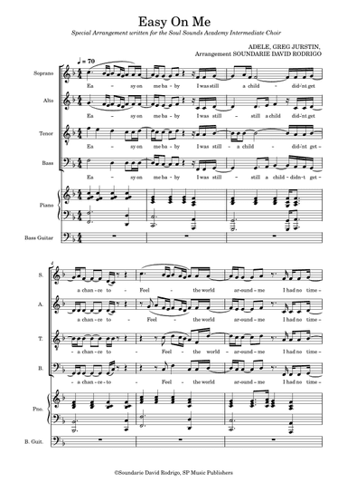 Easy On Me (arr. Soundarie David Rodrigo)