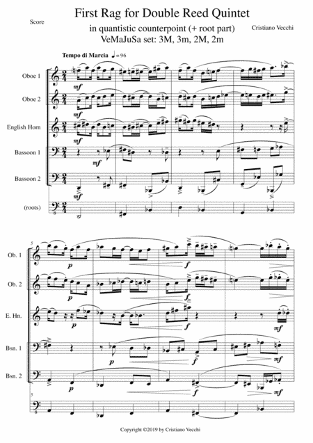 First Rag for Double Reed Quintet