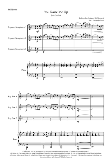 You Raise Me Up (arr. Fernando Britto)