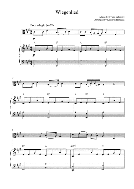 Wiegenlied (arr. Kaiserin Rebecca)