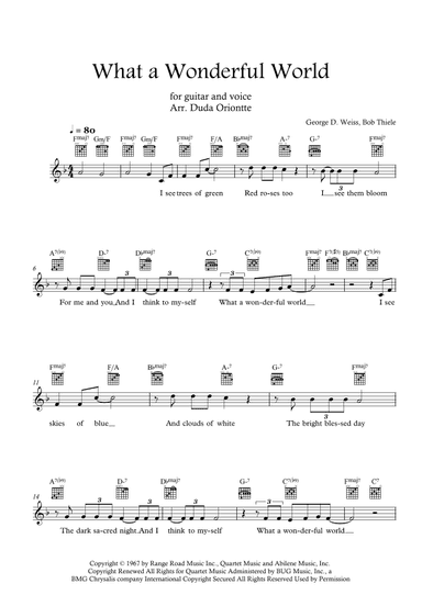 What A Wonderful World (arr. Duda Oriontte)