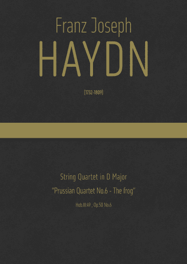 Haydn - String Quartet in D major, Hob.III:49 ; Op.50 No.6 · "Prussian Quartet No.6 - The Frog" (arr. J.G. Cucó Barber)