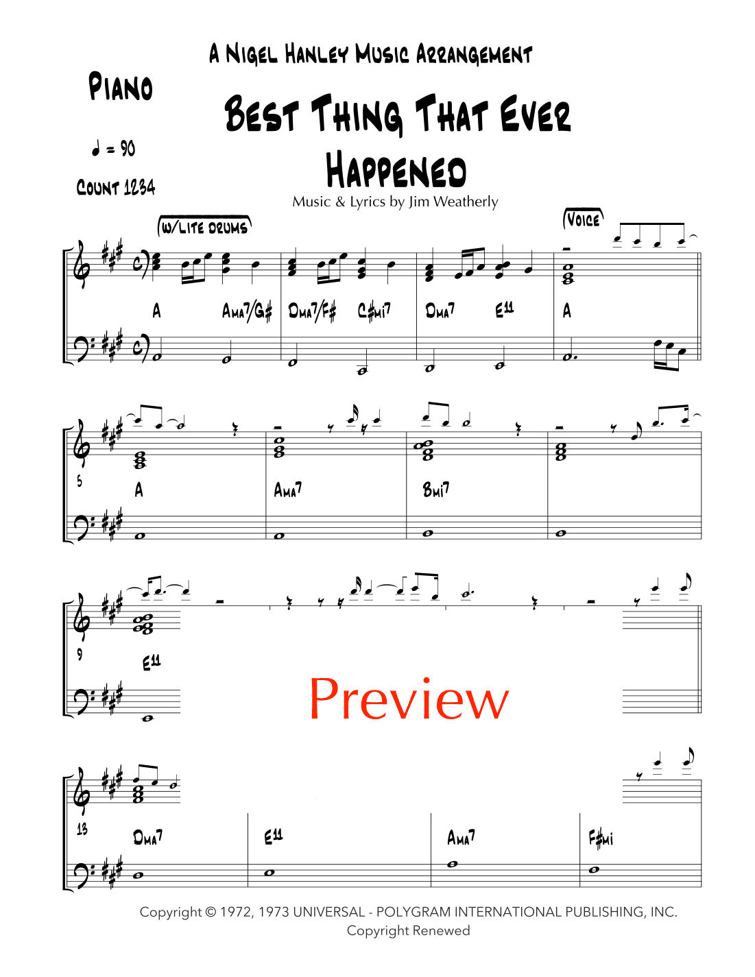 Best Thing That Ever Happened To Me (arr. Nigel Hanley)