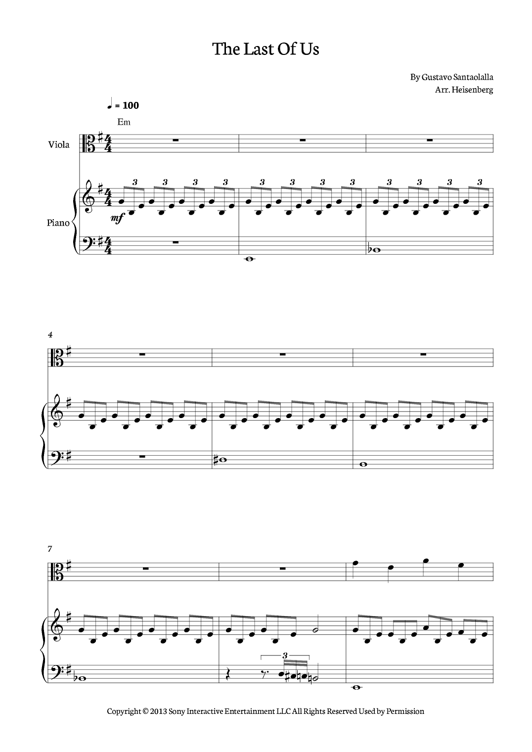 The Last Of Us (arr. Heisenberg)