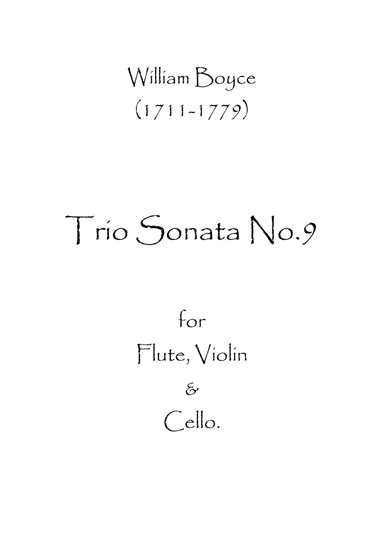 Trio Sonata No.9 (arr. Spence Bundy)