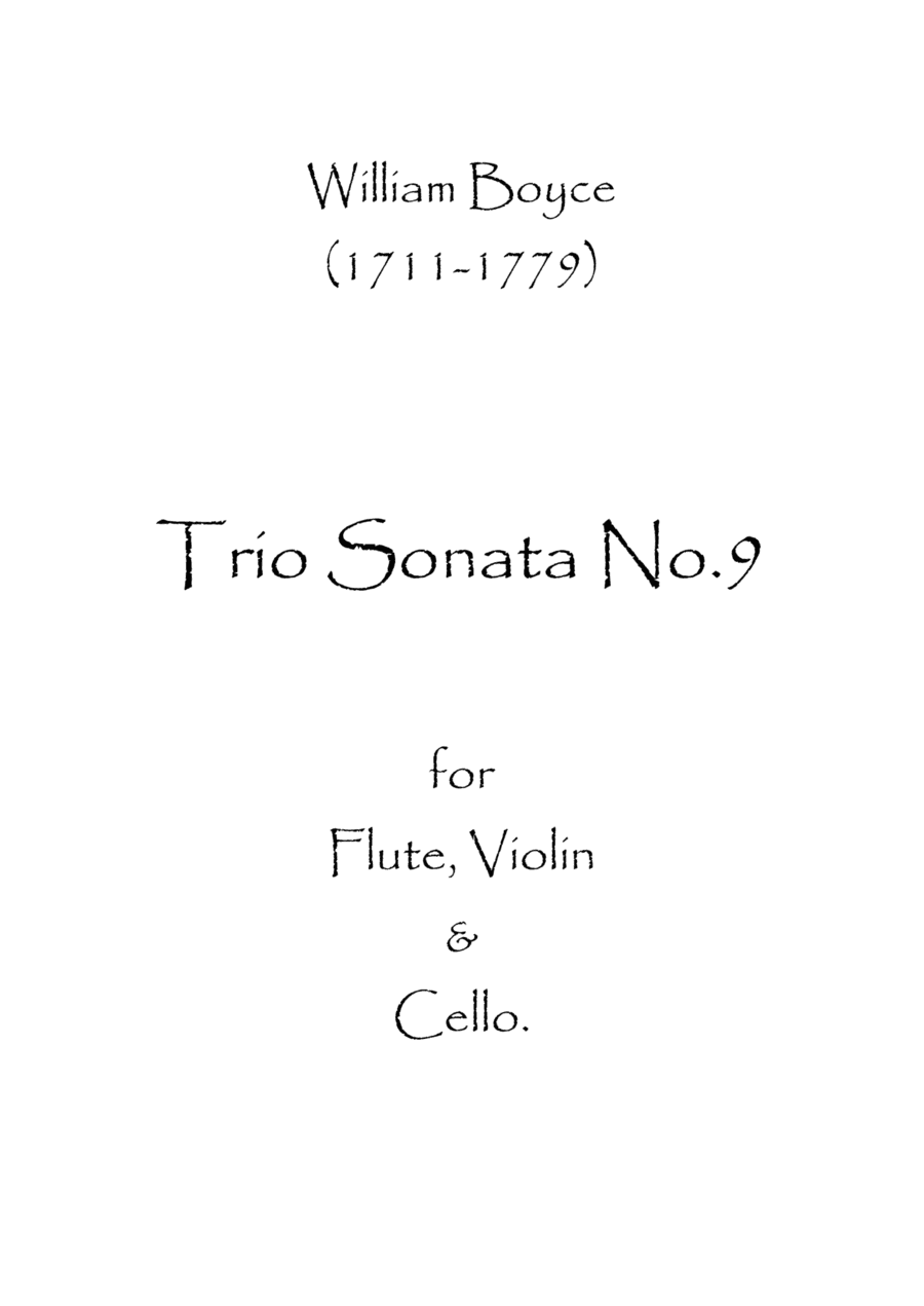 Trio Sonata No.9 (arr. Spence Bundy)