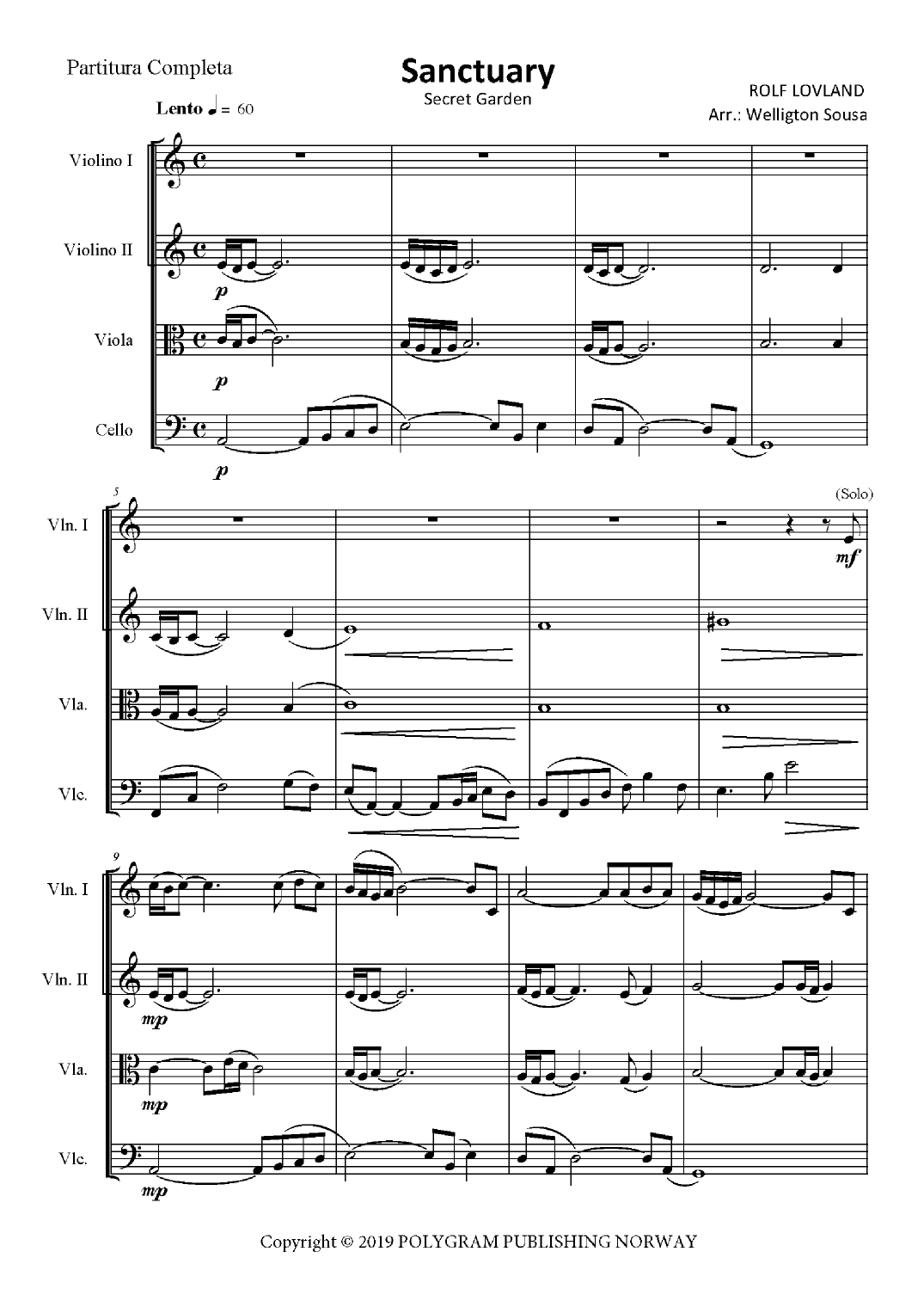 Sanctuary (arr. Jose Welligton Sousa de Castro)
