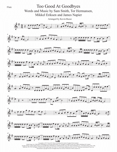 Too Good At Goodbyes (arr. Kevin Busse)