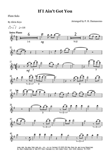 If I Ain't Got You (arr. P.H. Damasceno)