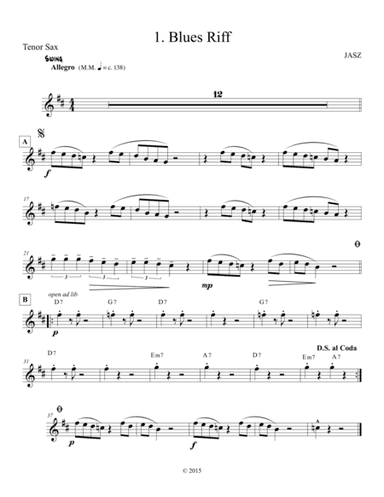 Blues Riff - Tenor